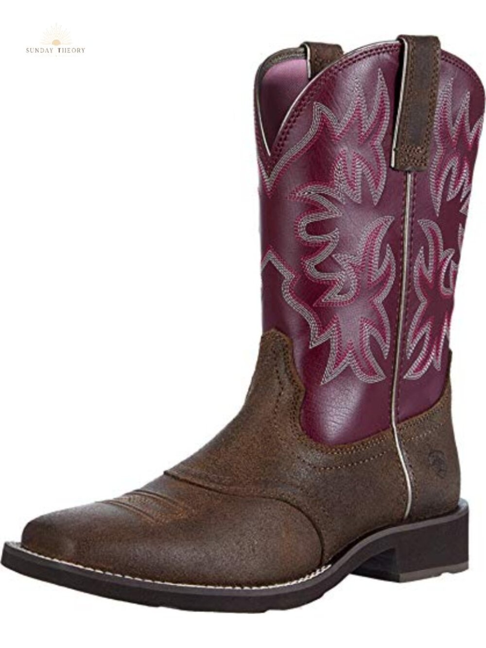 ARIAT Delilah Western Boot Full Grain Leather 10" Shaft Square Toe Cowgirl Boot
